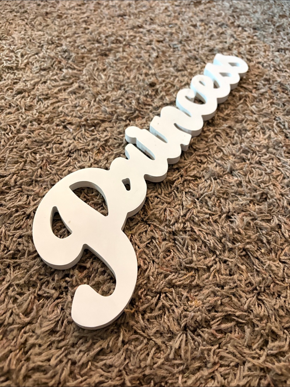 Target White 'Princess' Script Wall Sign - Picture 5 of 5